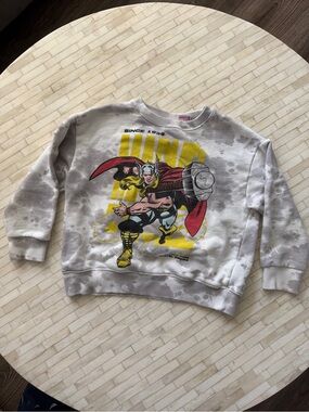 Zara kids Marvel Thor Graphic Sweatshirt - Light Gray